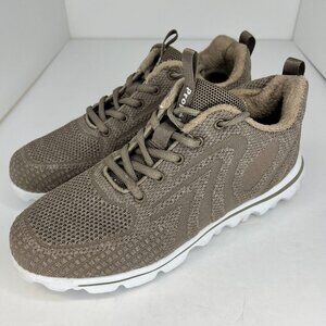 Propet Womens WAT132M Taupe Travelactiv Allay Sneakers Size 10 Walking Shoes